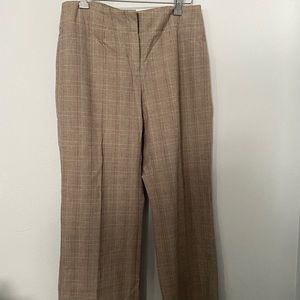 Emma James Wide legged stretch plaid pants